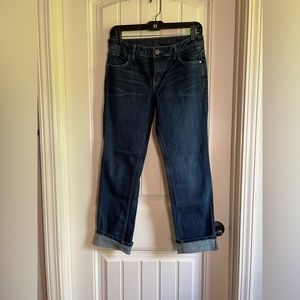 Simply Vera Wang Roll Cuff Crop Jean Size 6! Super Soft and cute!!